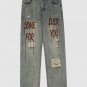 Broken Letters Jeans