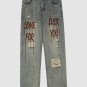 Broken Letters Jeans