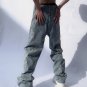 Cross Lightning Print Jeans