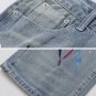Distressed Graffiti Jeans