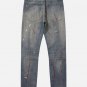 Distressed Splashed Ink Graffiti Jeans