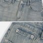 Fringe ZIP UP Washed Jeans