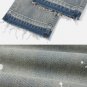 Fringe ZIP UP Washed Jeans