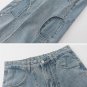 Irregular Patchwork Jeans