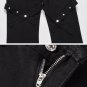 Lace Up Design Jeans
