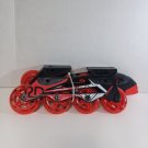 Roller Derby 2 in 1 Interchangeable Youth Adjustable Extra Inline Red Skate Set