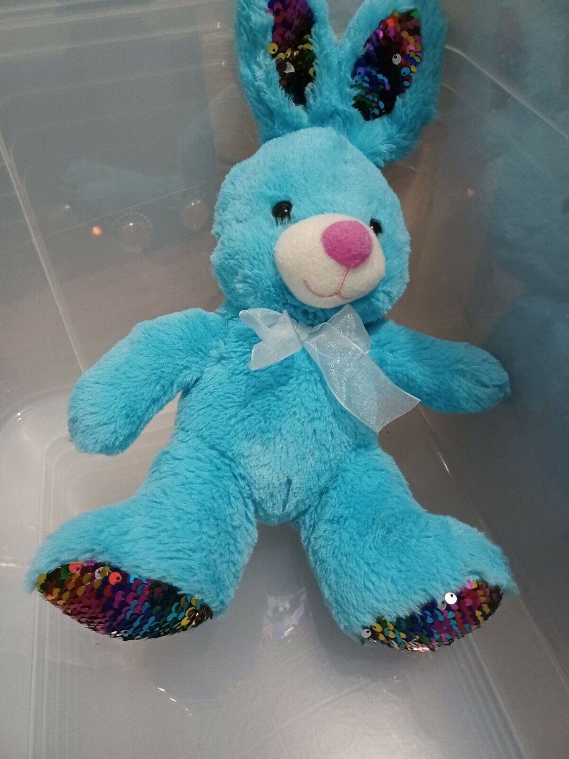 Goffa White Sequin Bunny 14