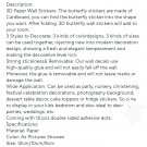 3D Effect Butterfly's Wall Stickers Beautiful Colourful Butterfly 12 pcs Packet