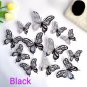 3D Effect Butterfly's Wall Stickers Beautiful Colourful Butterfly 12 pcs Packet