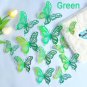 3D Effect Butterfly's Wall Stickers Beautiful Colourful Butterfly 12 pcs Packet