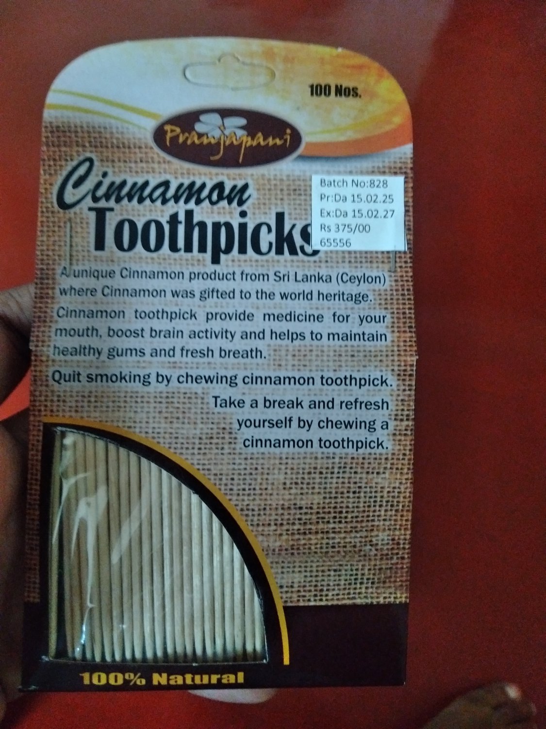Cinnamon Tooth Pick