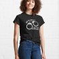 Ask me about True Crime Podcasts- Comic Handcuffs white Classic T-Shirt