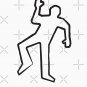 Dead Fred Crime Scene Body Outline  Classic T-Shirt
