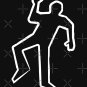 Dead Fred Crime Scene Body White Outline  Classic T-Shirt