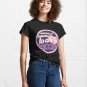 definitely listening to a true crime podcast pink   Classic T-Shirt