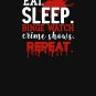 Eat.sleep.binge watch crime shows.repeat - text Classic T-Shirt