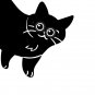 Suspicious black cat Classic T-Shirt