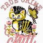 True Crime And Chill Vintage Cute Cat Classic T-Shirt