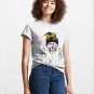 True crime fan, cool skull, woman skull with hair Classic T-Shirt