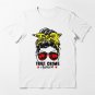 True Crime Obsessed Messy Hair Bun Junkie Serial Killer Crime Essential T-Shirt