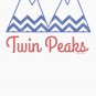Twin Peaks Black Lodge Retro Blue Mountains Logo Classic T-Shirt