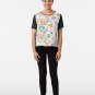 Vintage Anatomy Pattern Chiffon Top