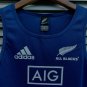 2019 Blue S-3XL All Black Vest Rugby Jesery