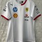 2025 white Ferrari round neck s-5x