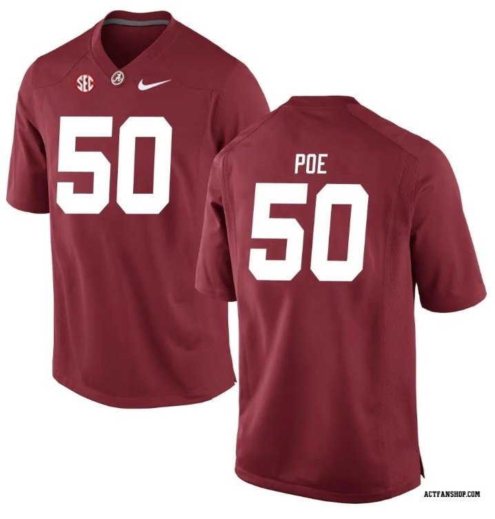 Alabama Crimson Tide Casey Poe #20 2026  Jersey