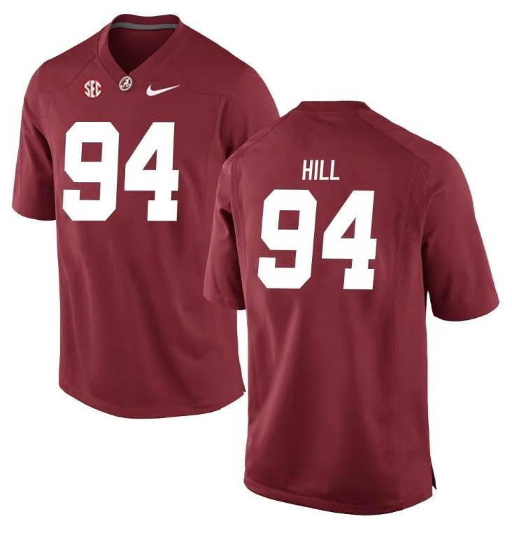 Alabama Crimson Tide Edric Hill #94 2026  Jersey