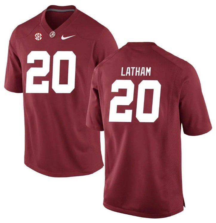 Alabama Crimson Tide Jah-Marien Latham #20 2026  Jersey