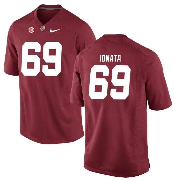 Alabama Crimson Tide Joseph Ionata #69 2026  Jersey