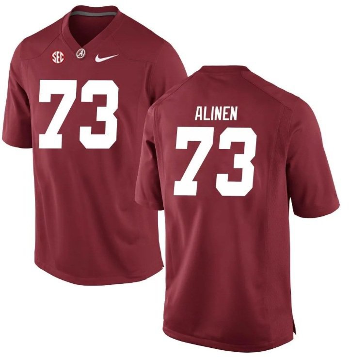 Alabama Crimson Tide Olaus Alinen #73 2026  Jersey