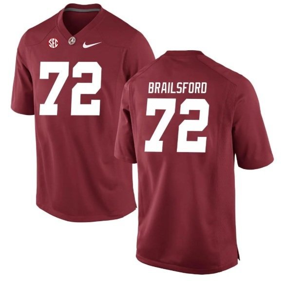 Alabama Crimson Tide Parker Brailsford #72 2026  Jersey