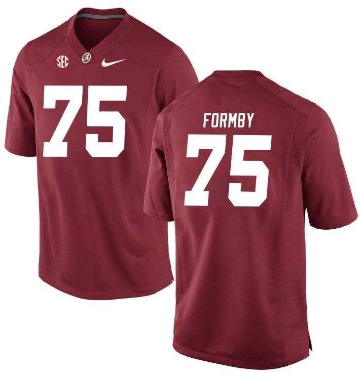 Alabama Crimson Tide Wilkin Formby #75 2026  Jersey