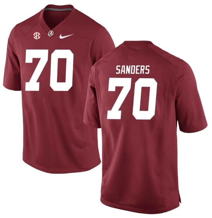 Alabama Crimson Tide William Sanders #70 2026  Jersey