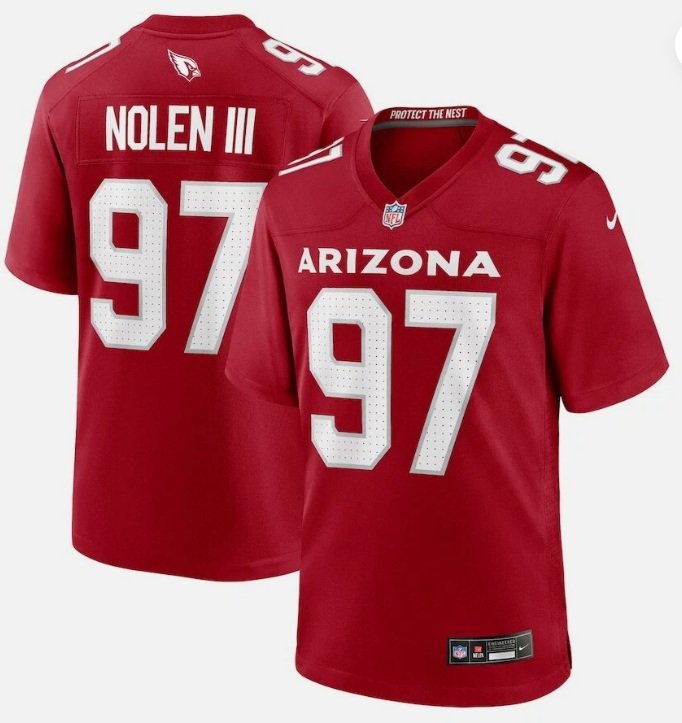 Arizona Cardinals Walter Nolen III #91 2026  Jersey