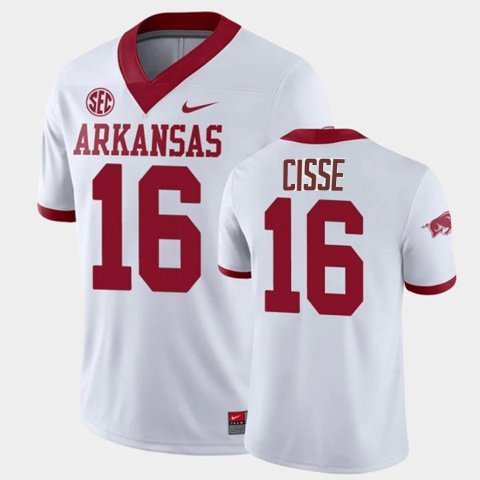 Arkansas Razorbacks Ismael Cisse #16 2026  Jersey