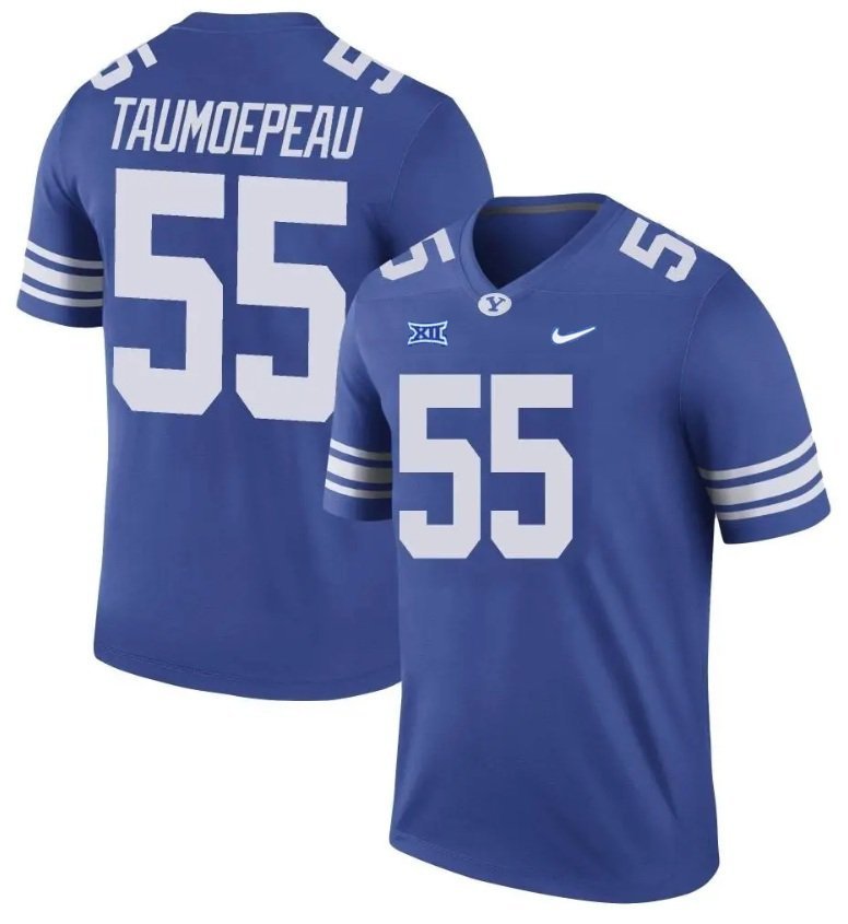 BYU Cougars John Taumoepeau #55 2026  Jersey