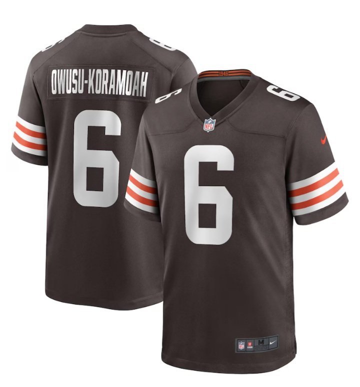 Cleveland Browns Jeremiah Owusu-Koramoah #6 2026  Jersey