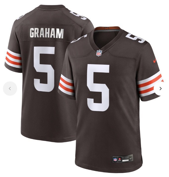 Cleveland Browns Mason Graham #5 2026  Jersey