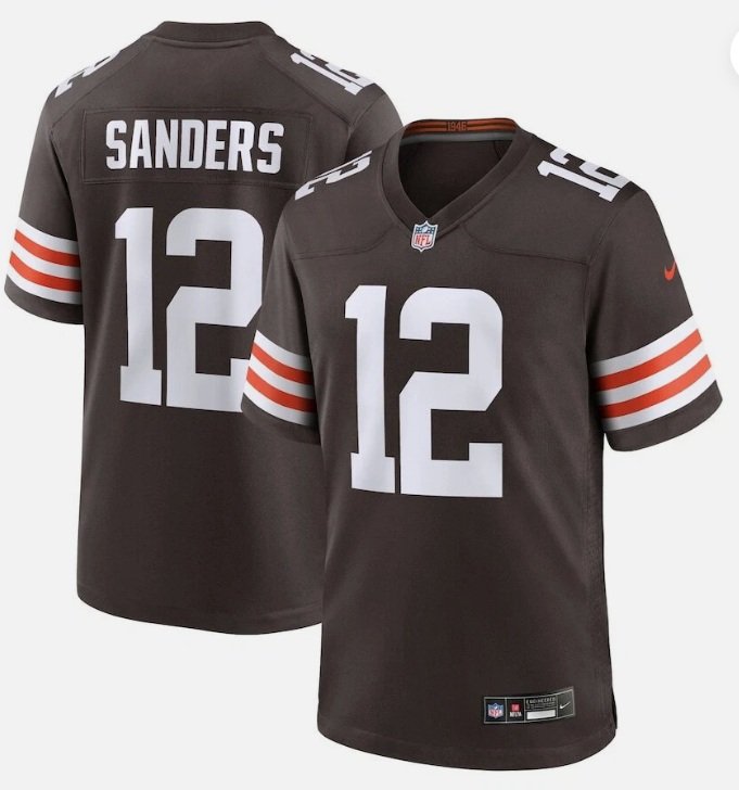 Cleveland Browns Shedeur Sanders #12 2026  Jersey