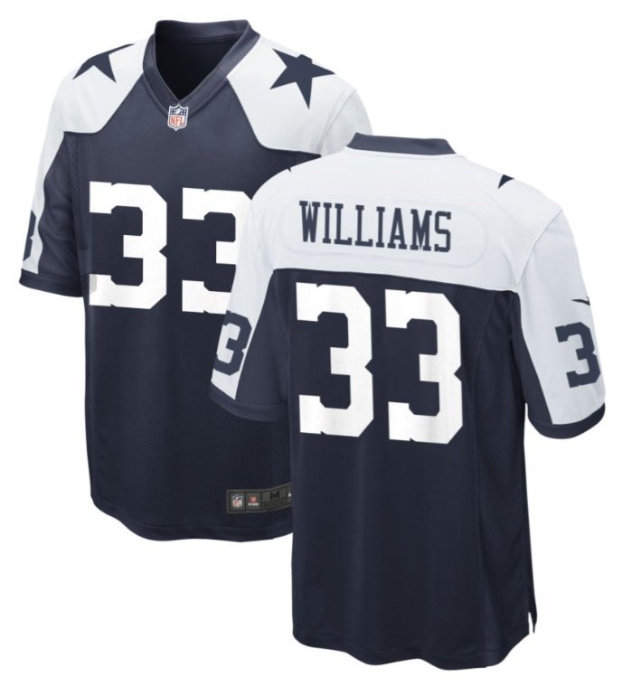 Dallas Cowboys Javonte Williams #33 2026  Jersey
