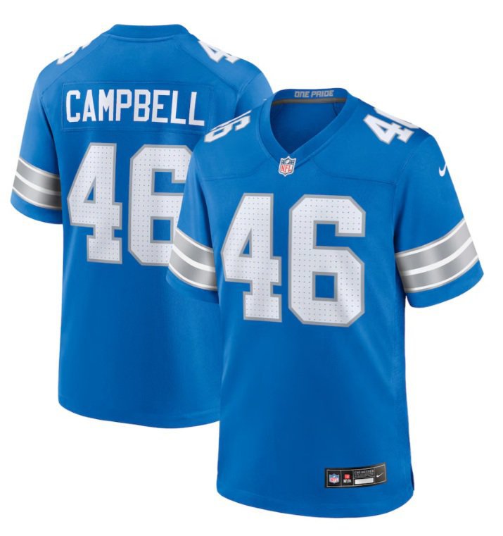 Detroit Lions Jack Campbell #46 2026  Jersey