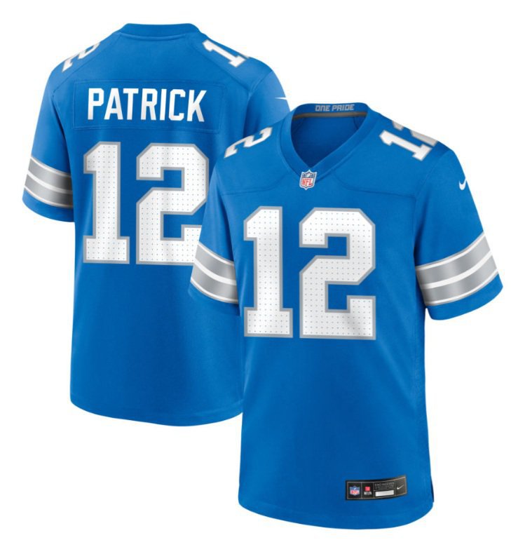 Detroit Lions Tim Patrick #12 2026  Jersey