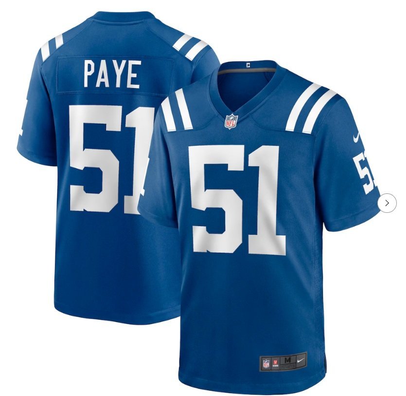 Indianapolis Colts Kwity Paye #51 2026  Jersey