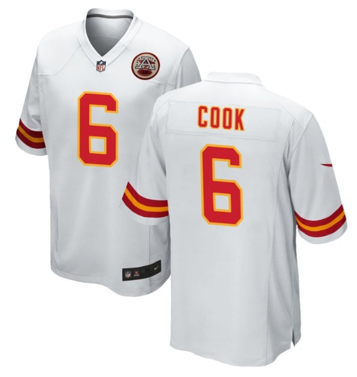 Kansas City Chiefs Bryan Cook #6 2026  Jersey