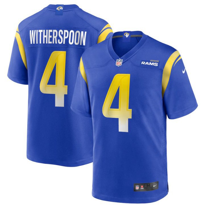Los Angeles Rams Ahkello Witherspoon #4 2026  Jersey