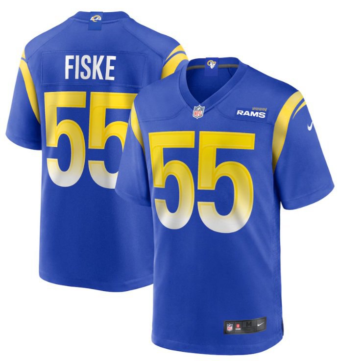 Los Angeles Rams Braden Fiske #55 2026  Jersey