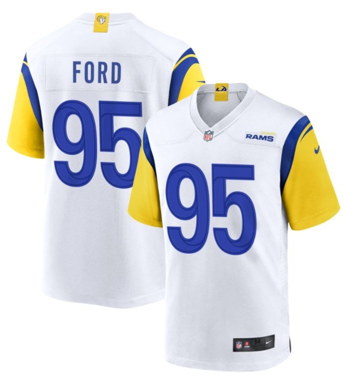 Los Angeles Rams Poona Ford #95 2026  Jersey